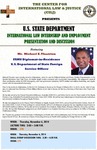 U.S. State Department International Law Internship and Employment Presentation and Discussion