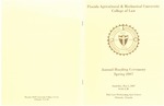 2007 Hooding Ceremony Program by FAMU College of Law