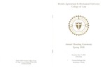2008 Hooding Ceremony Program by FAMU College of Law