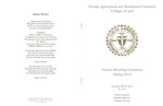 2013 Hooding Ceremony Program by FAMU College of Law